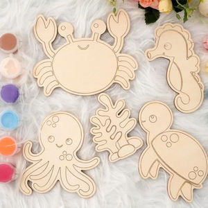 Kit de Peinture et de Coloriage en Bois DIY pour Enfants avec Motifs Animaux - Design Moderne et Durable pour l'École - Product Image 1