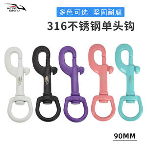 KEEP DIVING SSA DT90B Hebilla de Resorte de Acero Inoxidable 316 Multicolor de Cabeza Única, Giratorio de Buceo de 90 mm, Gancho de Liberación Rápida, Accesorios - Product Image 1