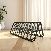 Lattes de lit pliables industrielles sans grincement, gain de place, avec embouts antidérapants en caoutchouc, support métallique durable, pour hôpitaux, écoles et chambres.