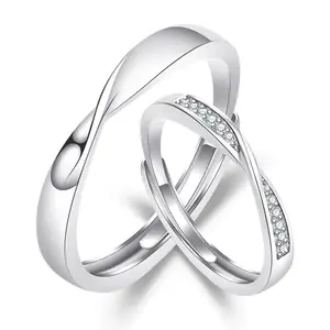 Японские и корейские минималистские Индивидуальные Кольца для пар Mobius витой узор изысканные ювелирные кольца