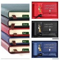 Set de Regalo Corporativo 5 en 1 con Logotipo Personalizado, Cuaderno, Bolígrafo, Vaso, USB, Paraguas, Caja de Regalo Promocional Empresarial Premium al por Mayor OEM