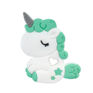 Venta al por mayor bebé juguete de silicona forma Animal DIY <span class=keywords><strong>unicornio</strong></span> bebé <span class=keywords><strong>mordedor</strong></span> - Product Image 4