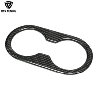 2024 + TESLA MODÈLE 3 ACCESSOIRES D'INTÉRIEUR Juniper Dry Carbon Fiber Cup Holder Cover pour siège arrière Finition brillante/mate Stick-On