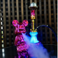 Yüksek kalite toptan alüminyum Rezin c ile Led ışık büyük boy bakım ayı nargile Dubai Sheesha Shisha - Product Image 3