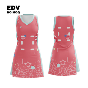 Uniforme de Netball al Por Mayor 100% Poliéster, Ropa Deportiva sin Mangas Transpirable de Alta Calidad con Diseño Impreso para Adultos - Product Image 4