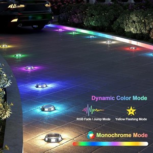 Luces Solares para Terraza Hua Enxing, Luces LED RGB para Escalones, Jardín, Camino de Entrada, Pasarela - Product Image 3