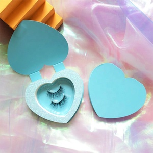 custom 3d mink eyelashes private label heart shaped eyelash box packaging