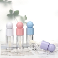 Contenant cosmétique de luxe rechargeable vide pour les lèvres, emballage de rouge à lèvres liquide et brillant à lèvres, tubes d'huile pour les lèvres de 4 ml, vente en gros