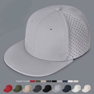 Gorra de Béisbol de Sarga de Algodón de 6 Paneles Sin Estructura con Cierre Ajustable y Orificio - Product Image 2