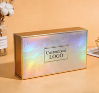 Boîtes rigides en carton ondulé recyclables sur mesure pour kits de beauté par abonnement, impression CMYK vibrante, bande de déchirement, blush pour le visage
