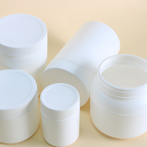 1 ลิตร 1,000 มล. รอบที่ว่างเปล่า HDPE สีดําเคลือบบรรจุภัณฑ์ผลิตภัณฑ์ดูแลผิวขวดพลาสติกครีมเครื่องสําอาง - Product Image 4