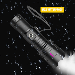 Siêu Điện Hợp Kim Nhôm Cầm Tay Torch Ánh Sáng Có Thể Sạc Lại Đèn Pin Trắng Laser Spotlight Đèn Pin - Product Image 6