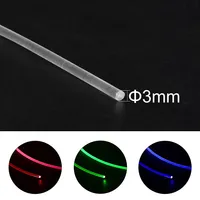 Cable de fibra óptica de 3mm, resistente al agua, emisor lateral, 100 m/rollo, Flexible, cortable, para cine en casa y habitación de niños