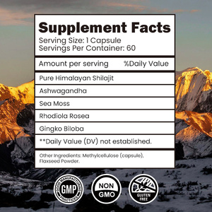 Healthife bán buôn hỗn hợp Himalaya shilajit bổ sung Ashwagandha rêu biển Rhodiola Rosea Gingko Biloba viên nang - Product Image 3