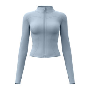 Veste de sport de plein air Naked Feeling pour femme Conception debout respirante et serrée pour les vêtements de yoga et de fitness - Product Image 6
