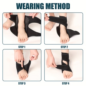 3-mức độ điều khiển nước nóng chân mắt cá chân bọc cho Achilles viêm gân thoáng khí có thể điều chỉnh thể dục thể thao bảo vệ thoải mái - Product Image 6