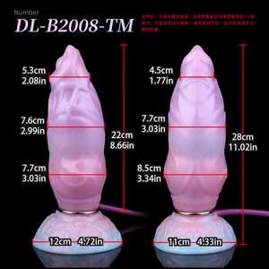 Ảo Tím Inflatable Silicone dildo mở rộng Quái Vật Cock cho roleplay & Sâu chèn, OEM/bán buôn có sẵn - Product Image 6