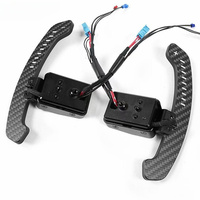 Pour BMW 3 4 5 Série 6 Série 7 Série X3 X4 X5 X6 X7 LED Palettes de changement de vitesse magnétiques en fibre de carbone Accessoires de volant de voiture
