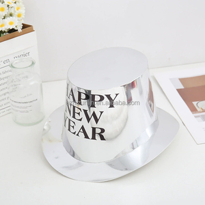 Cappelli a Cilindro Metallici Ecologici Zhizunlin per Capodanno, Halloween, <span class=keywords><strong>Natale</strong></span>, Ritorno a Scuola, Feste, Colori Personalizzabili per Adulti - Product Image 6