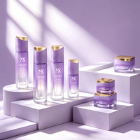 Flacon pompe en verre vide de forme carrée, design luxueux personnalisé, 30 ml, 100 ml, 120 ml, et ensemble de pots à crème de 30 g, 50 g