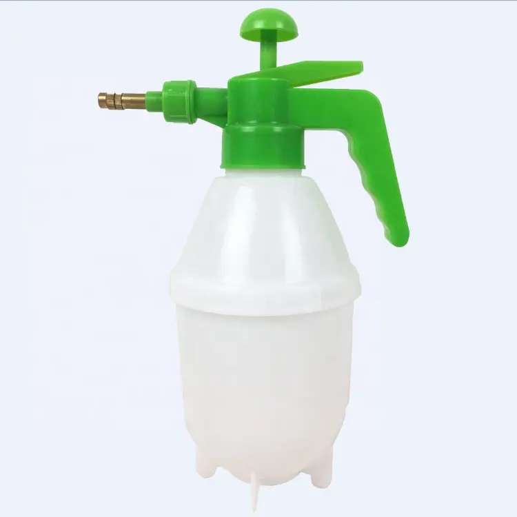 Spray de irrigação em plástico, 1l, spray de pressão manual, garrafa de irrigação de jardim