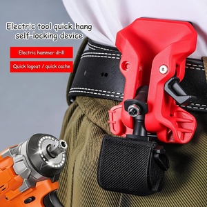 Étui à outils avec crochet autobloquant, clip ceinture, tournevis, multi-<span class=keywords><strong>outil</strong></span> <span class=keywords><strong>pneumatique</strong></span> et électrique, compatible avec toutes les grandes marques d'outils - Product Image 5
