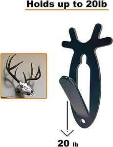Colgador de cráneo de montaje europeo para sala de estar, anzuelos de calavera de <span class=keywords><strong>ciervo</strong></span> de cornamenta, fácil instalación, decoración del hogar, uso interior y exterior - Product Image 5