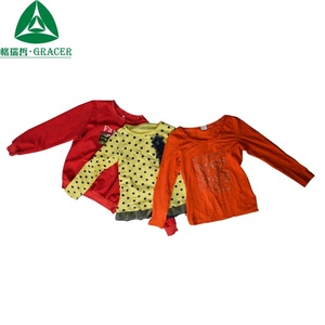 Ropa usada invierno camisetas de manga larga venta al por mayor barata Corea camiseta Casual para mujeres adultos bebé ropa de invierno Indonesia - Product Image 2