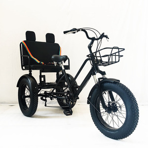 Rickshaw à pédales résistant aux intempéries 2026 avec double siège passager pour balades en bord <span class=keywords><strong>de</strong></span> mer - Product Image 4