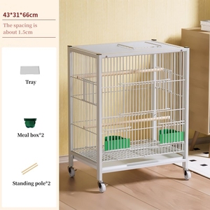 <span class=keywords><strong>Cage</strong></span> à oiseaux en fer épais de grande taille amovible avec plateau en plastique, sécurisée et <span class=keywords><strong>durable</strong></span> - Product Image 3