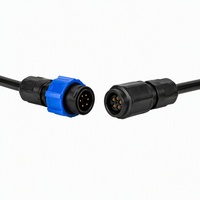 Connecteur circulaire étanche M19 à verrouillage par vis IP68, prise de montage sur panneau pour système d'alimentation hors réseau et applications électriques marines