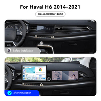 ZWNAV Pantalla de 13.1"+12.3" para Haval H6 2014-2021, Unidad Principal Android 15 con Carplay, DSP, GPS, Radio Multimedia para Auto, Estéreo OEM