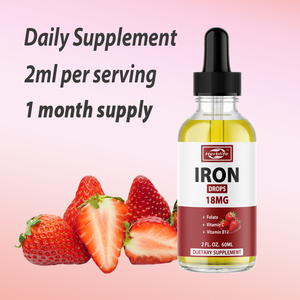 ODM/OEM Gotas Líquidas de Hierro en Oferta, Suplemento Dietético, Apoyo Inmunológico y Energético, Sabor Fresa - Product Image 4