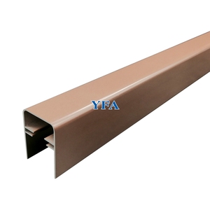 Personalizar de recubrimiento <span class=keywords><strong>en</strong></span> polvo de aleación de aluminio de la pista de persianas <span class=keywords><strong>cortinas</strong></span>, con grano de madera - Product Image 5