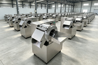 Hete Aanbiedingen Industriële Multifunctionele Fruit- en Groentesnijmachine met Motor 220V - Commerciële Aardappel- en Uiensnijmachine