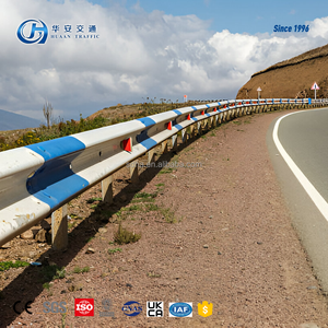 Barriera di sicurezza del Guardrail della forma d'onda del Guardrail in acciaio rinforzato per la sicurezza stradale W fascio Guardrail barriera di traffico - Product Image 1