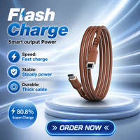 Câble USB 3.0 Type-C à charge rapide NIU BAILE 3A - Matériau en silicone, conducteur en cuivre étamé pour iPhone/Android/Ordinateur