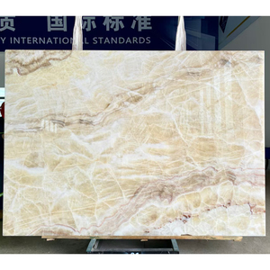TMZ STONE ODM OEM Yellow Polished Big Slab Red Dragon Onyx <b>Marble</b> Waterproof for Hotel Walls and Background with Graphic Design - Product Image 4
