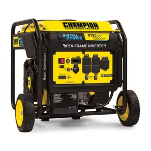 CHAMPION 6.5kw 7kw Générateur portable à onduleur à essence à cadre ouvert de qualité supérieure mini générateur à onduleur silencieux pour usage domestique