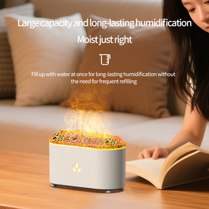 Siêu âm ngọn lửa tạo độ ẩm ánh sáng ban đêm 7-màu sắc thay đổi hương thơm khuếch tán 150ml Công suất yên tĩnh hoạt động hộ gia đình sử dụng - Product Image 5