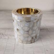 Luxury Design Bone Inlay Floral Design Candle <b>Stand</b> Handicrafts Modern Gifts Candle for Customized Prices - Product Image 5