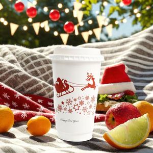 Customized Printing 22oz 700ml Eco-friendly Disposable Double Wall Paper <b>Cups</b> for Hot Drink with Lid - Product Image 3