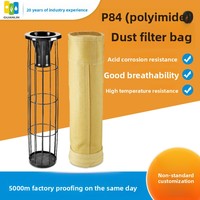 Sac filtrant en maille antistatique GUANLIN, revêtement P84, Nomex, aramide, filtre à poussière liquide, polyester, PP, conception