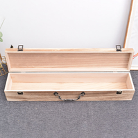 Boîte de présentation de couteau-Étui en bois de paulownia avec logo personnalisé avec fermeture magnétique et poignées