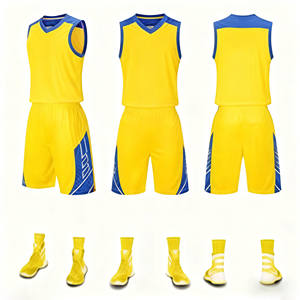 Ensemble de basketball portable, maillots de basketball Back to Back Dazzle, maillots de basketball de haute qualité pour hommes adultes - Product Image 5