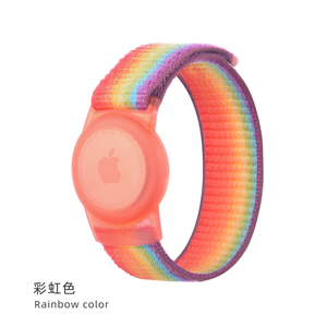Bande en nylon de 170 mm 220 mm pour Apple Airtag, étui en silicone, protection, housse, localisateur pour personnes âgées, enfants, sangle de suivi, anti-perte pour enfants - Product Image 6