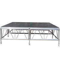 Anycase-podio portátil de 4x8 pies de altura con patas ajustables, para actuaciones en escenario, escuela, evento, Iglesia y escenario
