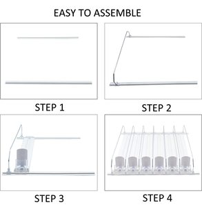 Organizzatore per Bottiglie con 10 Scomparti, Ripiano Regolabile in Larghezza per Frigorifero e Dispenser - Product Image 2