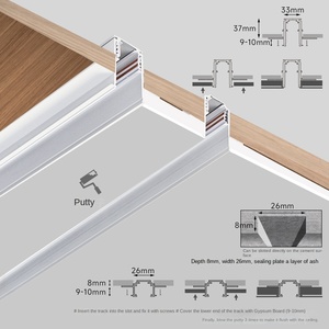 Intelligent White Main Lamp Commercial Living Room Concealed Lighting LED <strong>Source</strong> Three-Color Variable Embedded Magnetic <strong>Track</strong> - Product Image 2