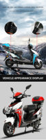 AIMANDI Moto Scooter Électrique Tout-Terrain Rétro Haute Puissance Taille Pleine pour Adultes 72V 40-60km/h